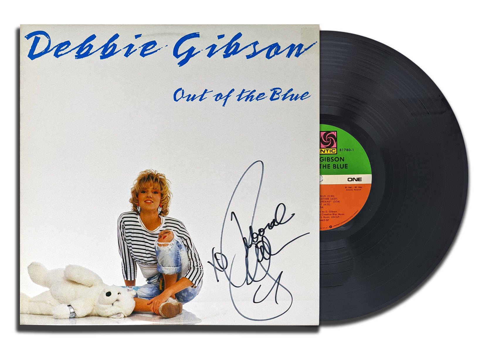 Debbie Gibson Signed OUT OF THE BLUE Autographed Vinyl Album LP
