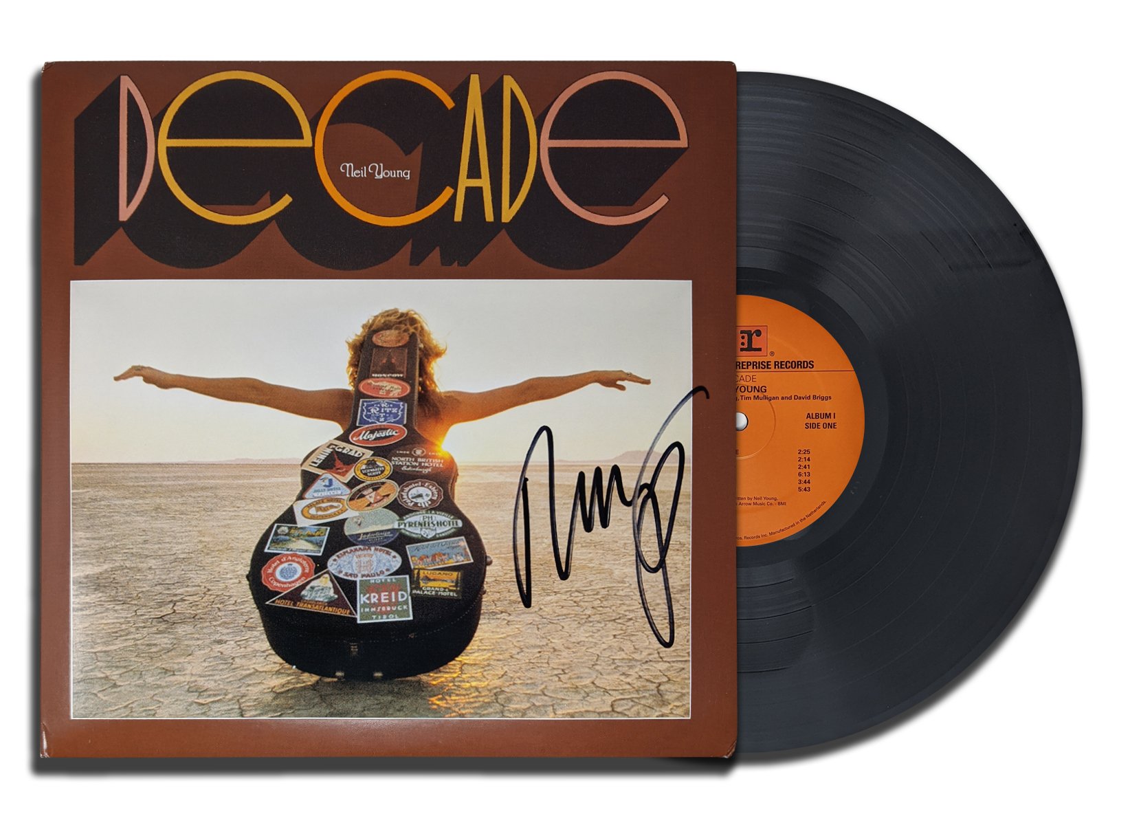 Neil Young Signed DECADE Autographed Vinyl Album LP JSA COA