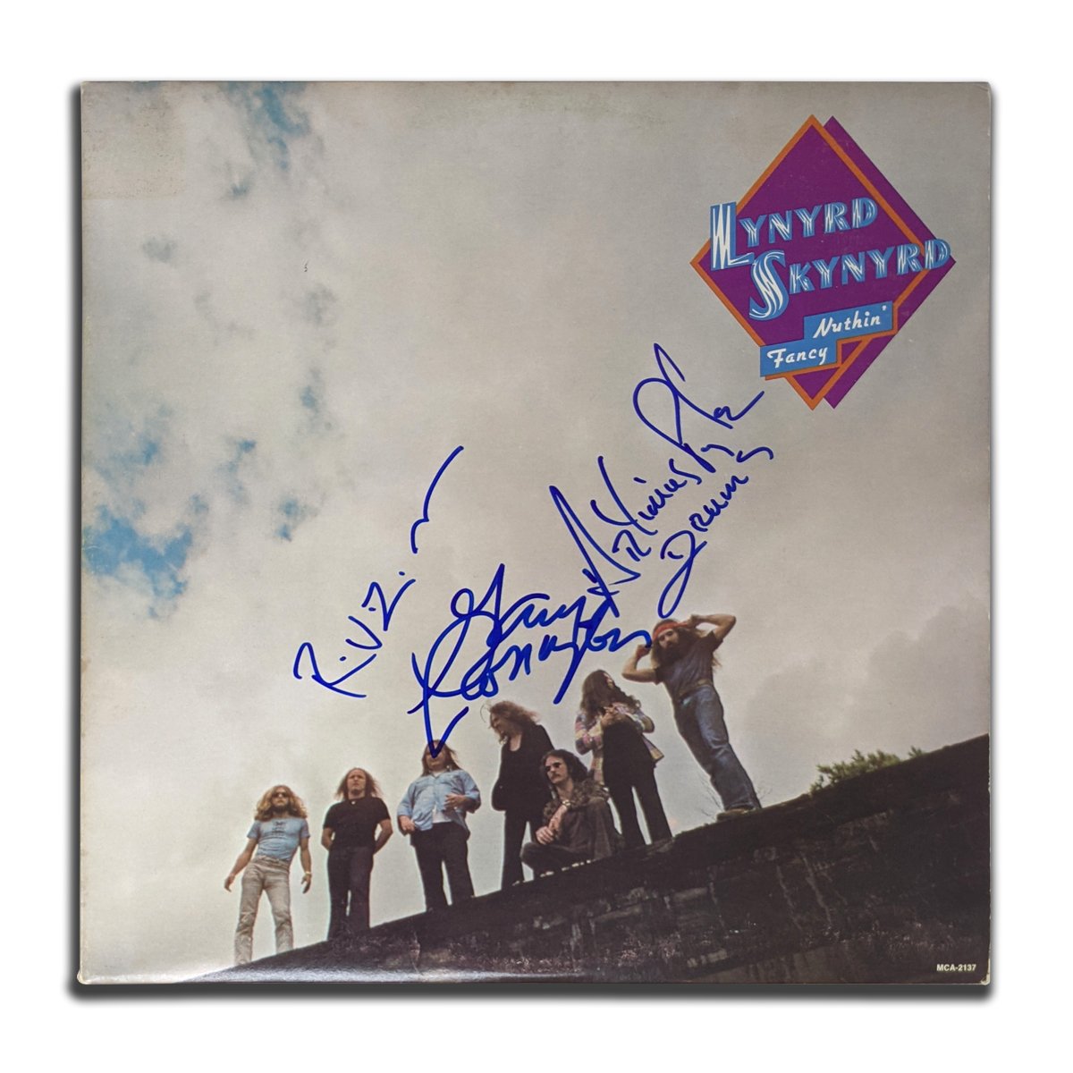 Artimus Pyle Gary Rossington Signed Lynyrd Skynyrd NUTHIN' FANCY Autographed Vinyl Album LP