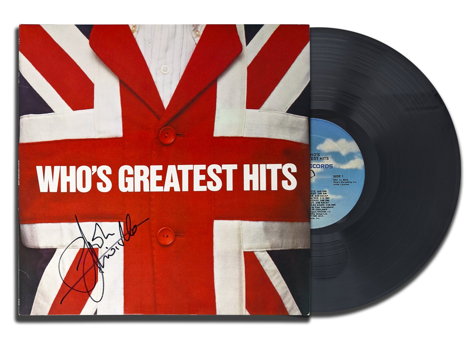 John Entwistle Signed The Who WHO'S GREATEST HITS Autographed Vinyl Album LP